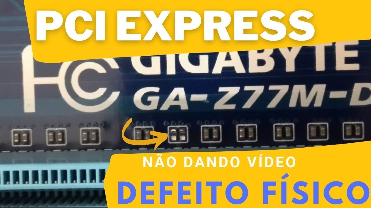 Placa mãe não dá vídeo por problema físico na PCI Express  (resolvido)
