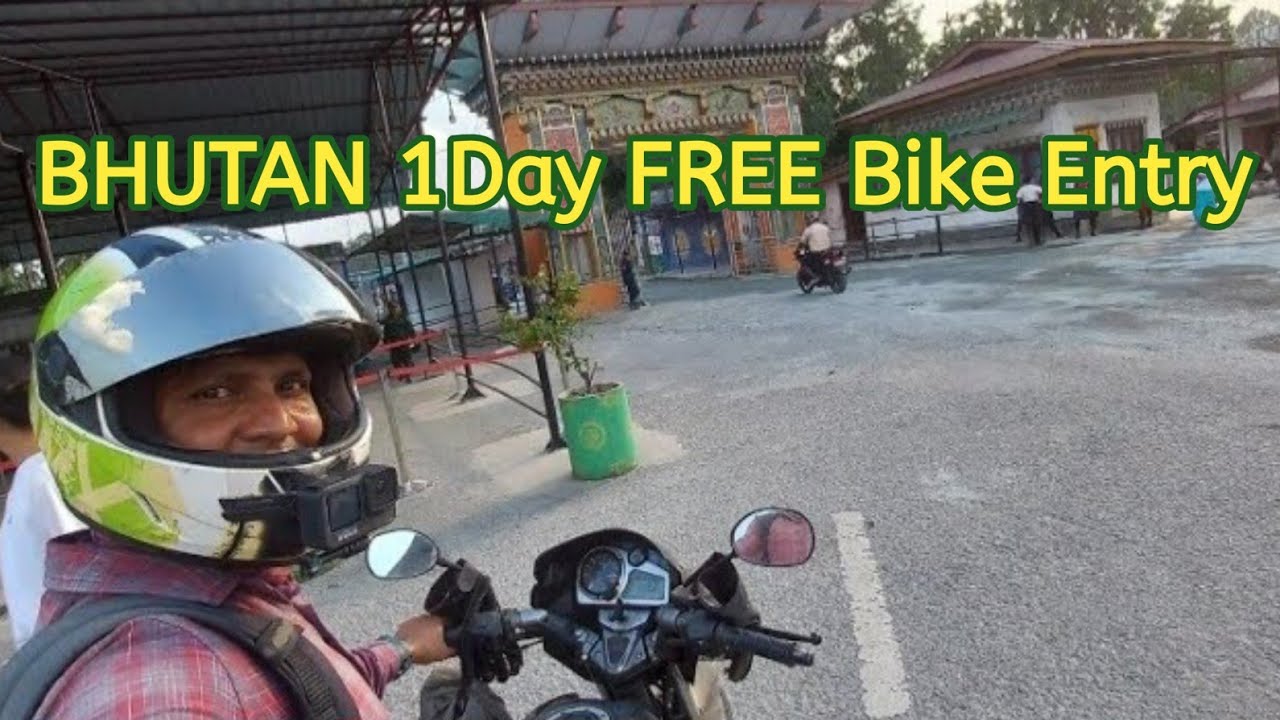 One Day Bhutan FREE entry with my Bike 🤩 #bhutan #biketrip #bhutanborder #gelephu #indiabhutanborder