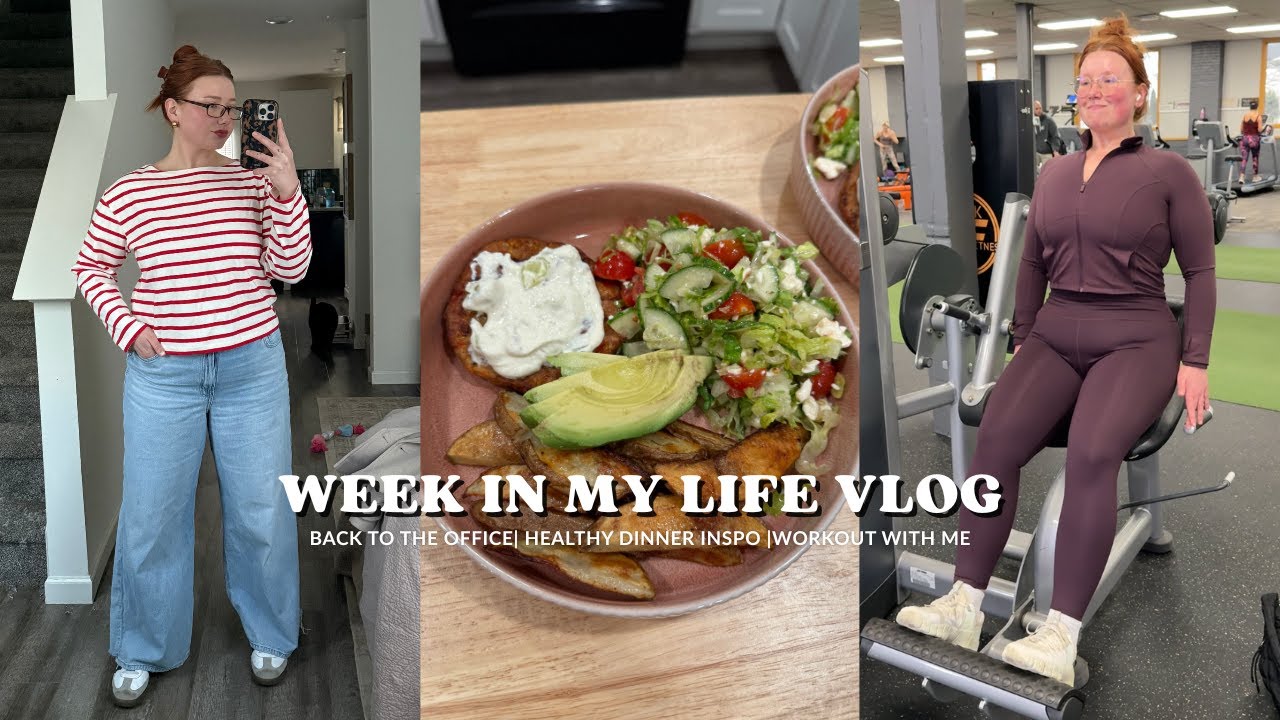 week in my life vlog: back to the gym & office after the holidays + easy healthy dinner ideas