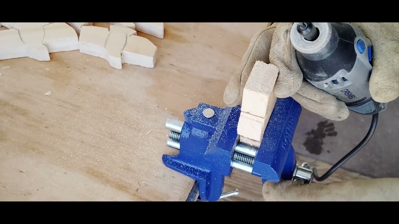 Carving out grooves on eagle fridge magnets