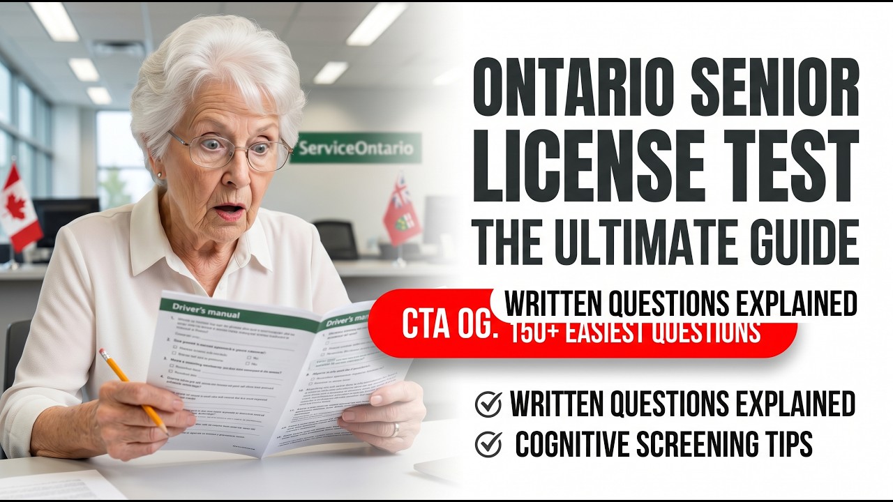 2026 Ontario Senior Drivers License Renewal Guide | Pass Your 80+ Test and Stay on the Road