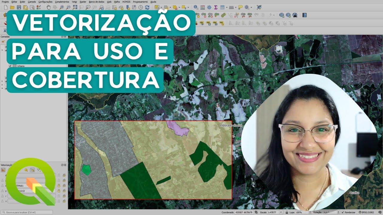 Ferramentas de vetorização para mapa de uso e cobertura no QGIS