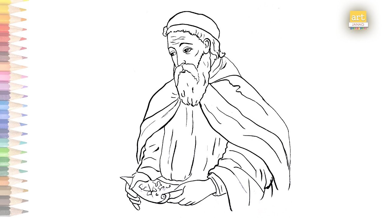 Amerigo Vespucci drawing easy | How to draw Amerigo Vespucci step by step