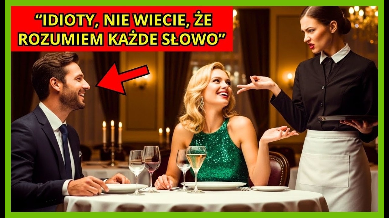 UPokORZYŁ KELNERKĘ W 4 JĘZYKACH, ALE NIE SPODZIEWAŁ SIĘ, ŻE ONA BĘDZIE MÓWIĆ WSZYSTKIMI...