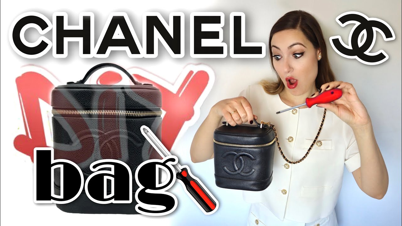 Vintage Chanel Vanity Case to Crossbody Bag | How to convert a Chanel Vanity Bag