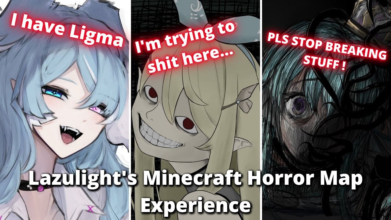 Minecraft Horror Map But Pomu & Elira Can't Stop Breaking Things【NIJISANJI EN | Pomu Rainpuff】