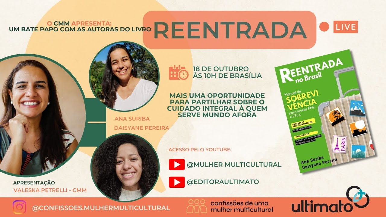 Live CMM e Ultimato - REENTRADA - Apresentação: Valeska Petrelli