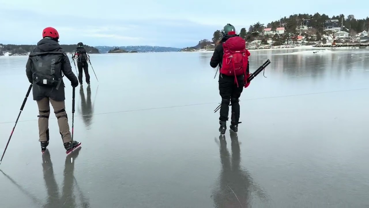 Vennetur med turskøyter Norway,Moss,Kambo, Kulpe