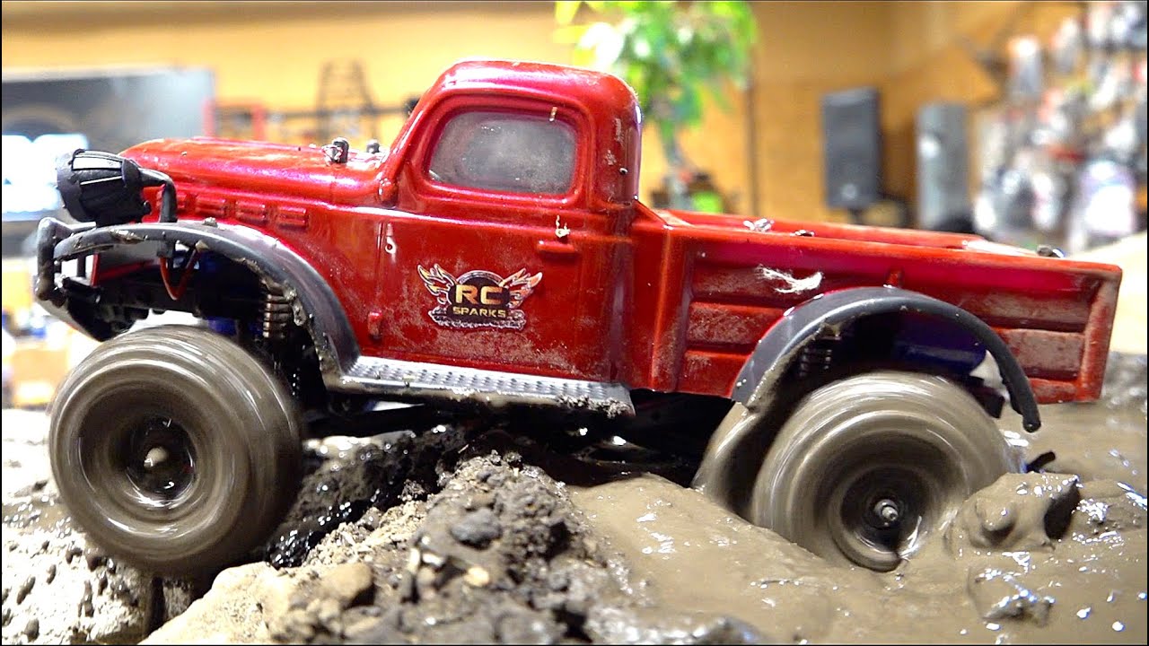 MUDDY MINI DODGE POWER WAGON! PANDA HOBBY Tetra K1 4x4 BEAST! 1/18 Scale