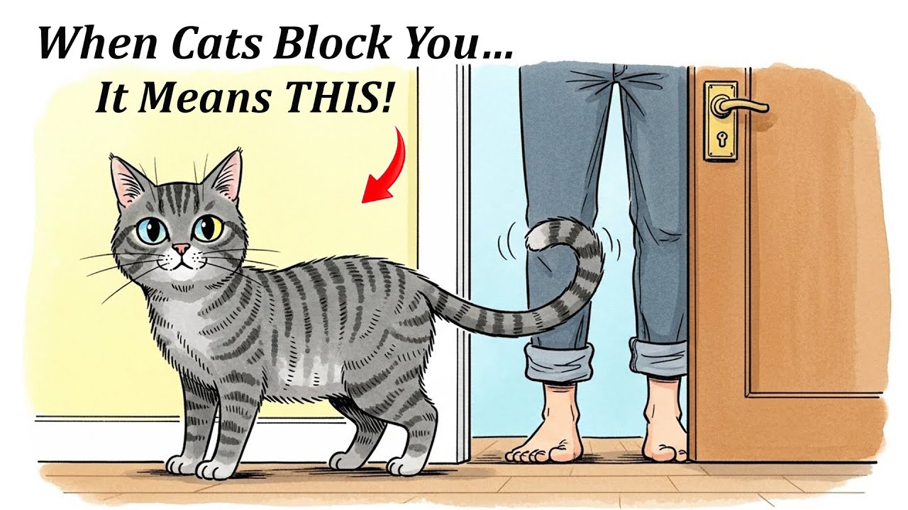 If Your Cat Blocks Your Path, This Is What They’re Really Saying 🐾  Cat Behavior Explained