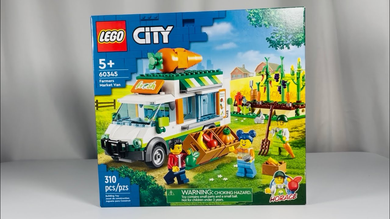 LEGO City 60345 Farmers Market Van Speed Build!