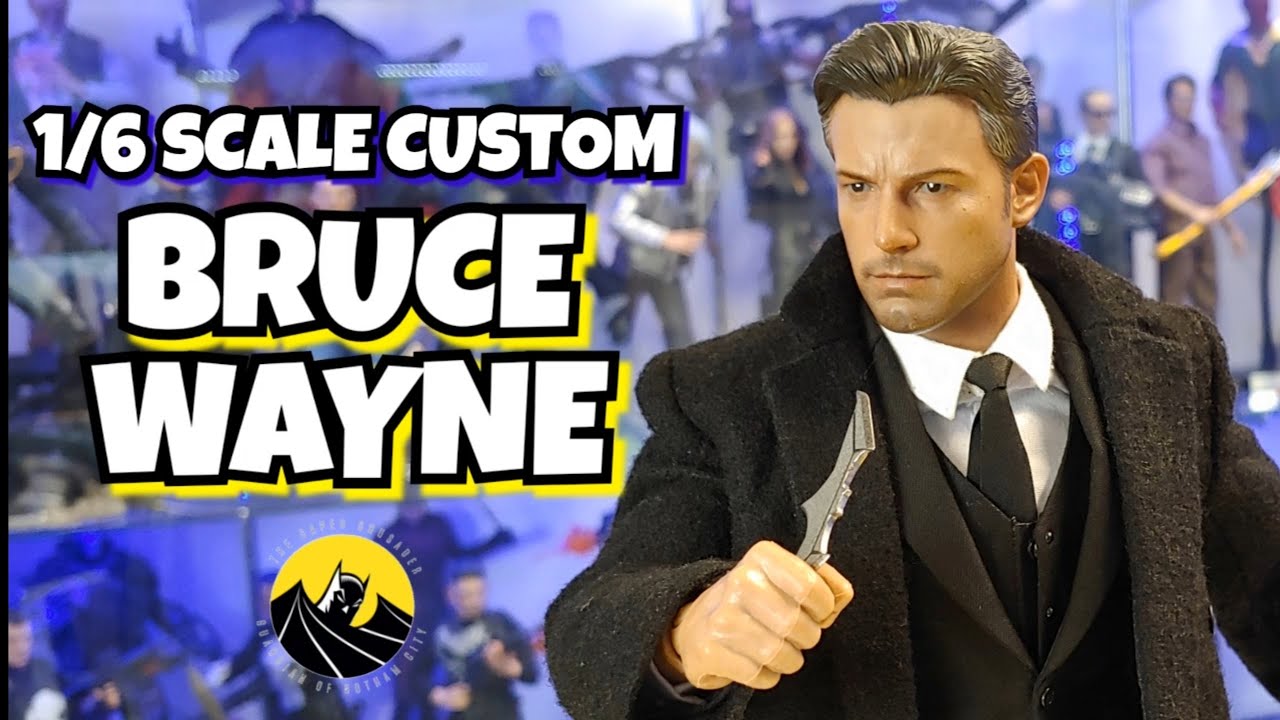 #HOTTOYS #CUSTOMFIGURE 1/6 SCALE BRUCE WAYNE - BATMAN CUSTOM FIGURE POPTOYS X11 SUIT