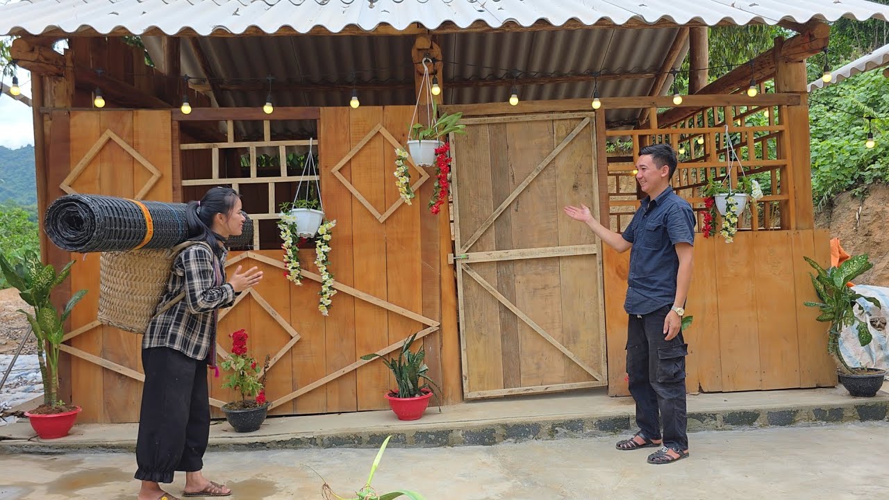 Jack installed windows and doors to make Tieu Ly new house more secure.