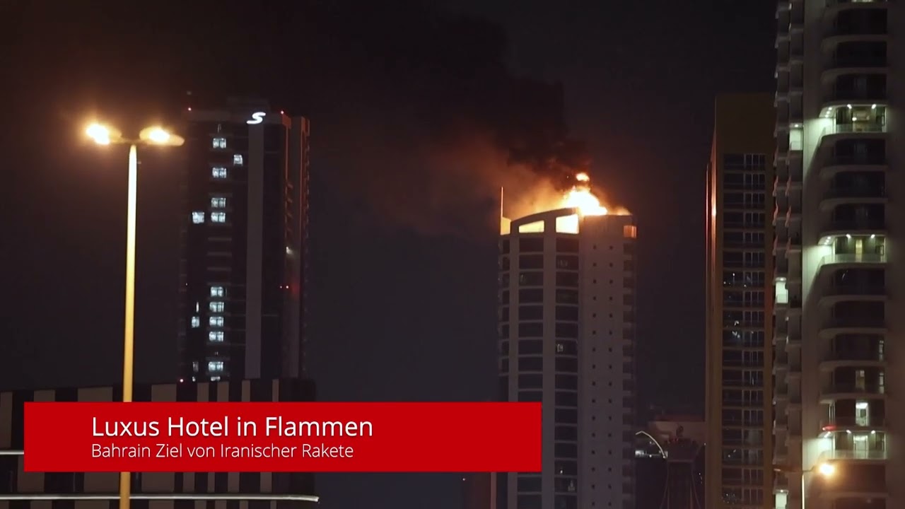 Luxus Hotel in Dubai in Flammen - Ziel von iranischer Rakete