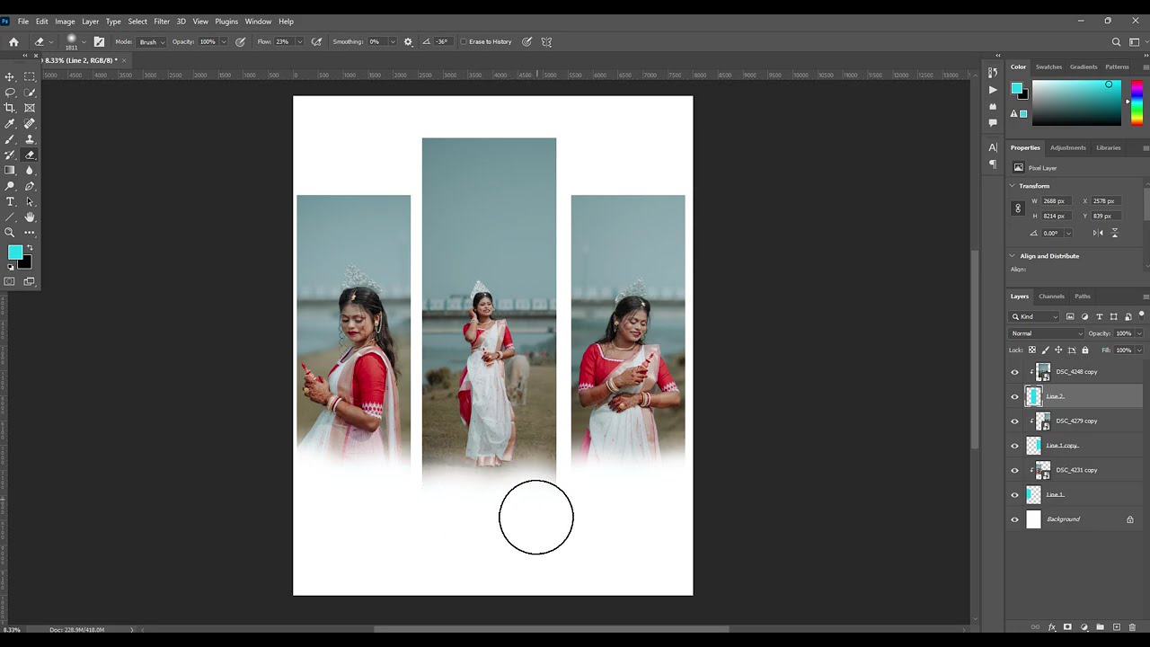 DM Wedding post design        #psd #wedding #photoshop #bride #editing #2025 #photoediting