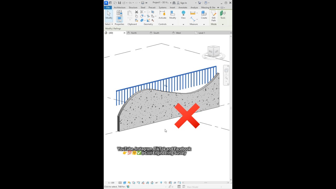 You're Doing Railings on Curved Walls WRONG in Revit ❌✅