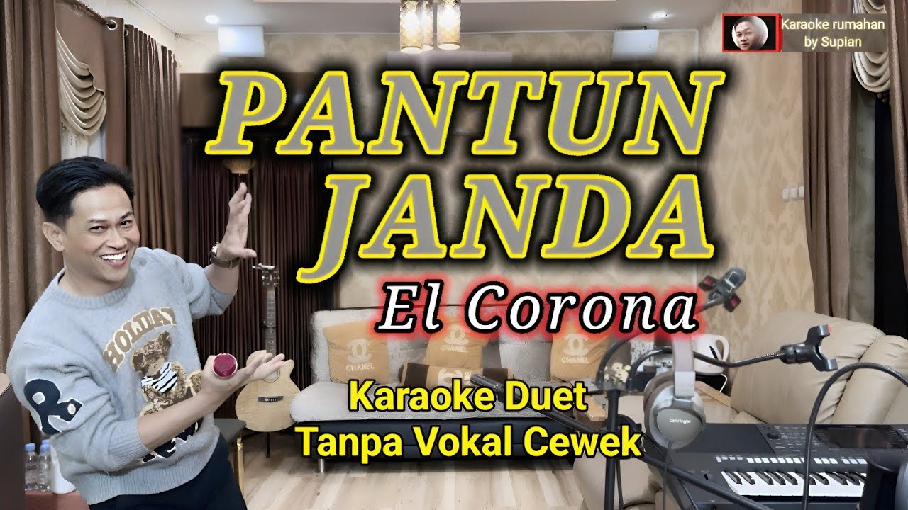 Karaoke duet PANTUN JANDA | El Corona | Nada Cewek | Nyanyi bareng; klik👉 @karaokerumahanS