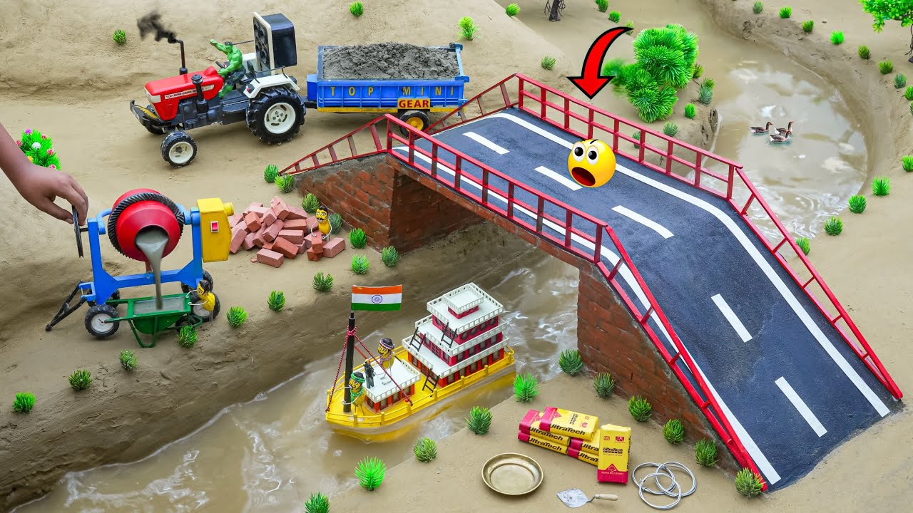 DIY Mini Tractor: Build a Boat Bridge Using Metal Railing‪ construction since project| @ topminigear