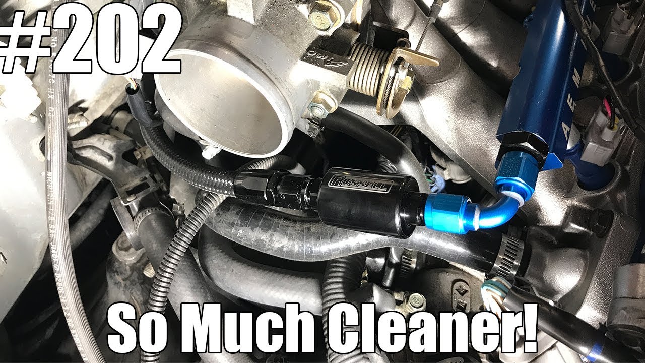 How to relocate your Fuel Filter for a cleaner look! Honda's & Acura's