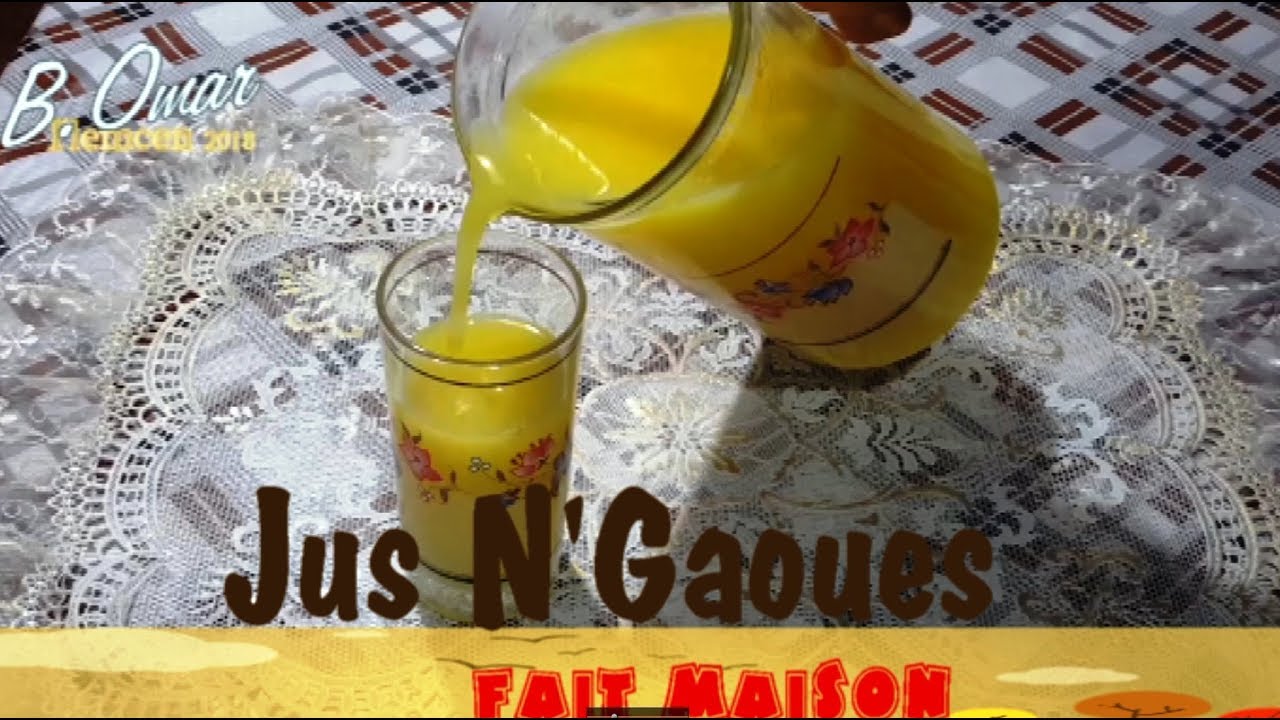 مطبخ تلمسان : وصفة عصير نقاوس تحضير لشهر رمضان الكريم Jus N'gaous fait maison