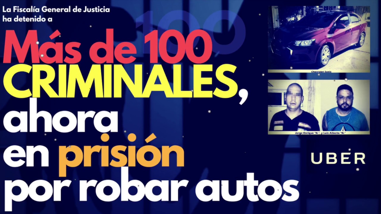 En prisión ladrones de Autos Uber