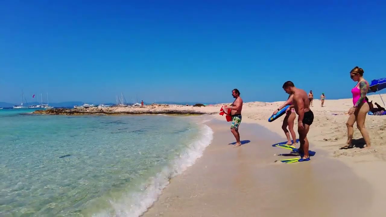 GW - Unbelievable Formentera beaches near Ibiza - Hot clear blue waters - 4K 60fps!