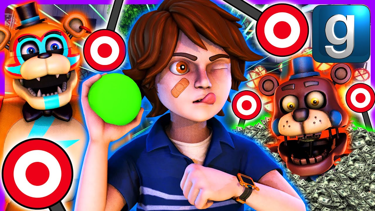 Gmod FNAF | Glamrock Freddy And Gregory Go To The Carnival!