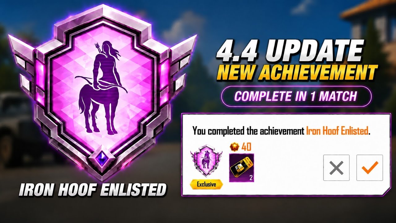 How To Complete Iron Hoof Enlisted Achievement | BGMI New Achievement 4.4 Update