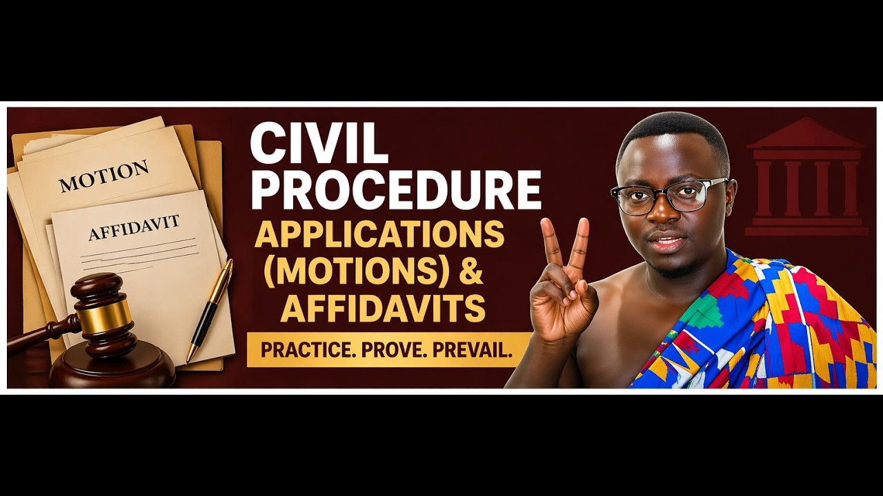 CIVIL PROCEDURE-   APPLICATIONS ( MOTIONS ) AND AFFIDAVITS