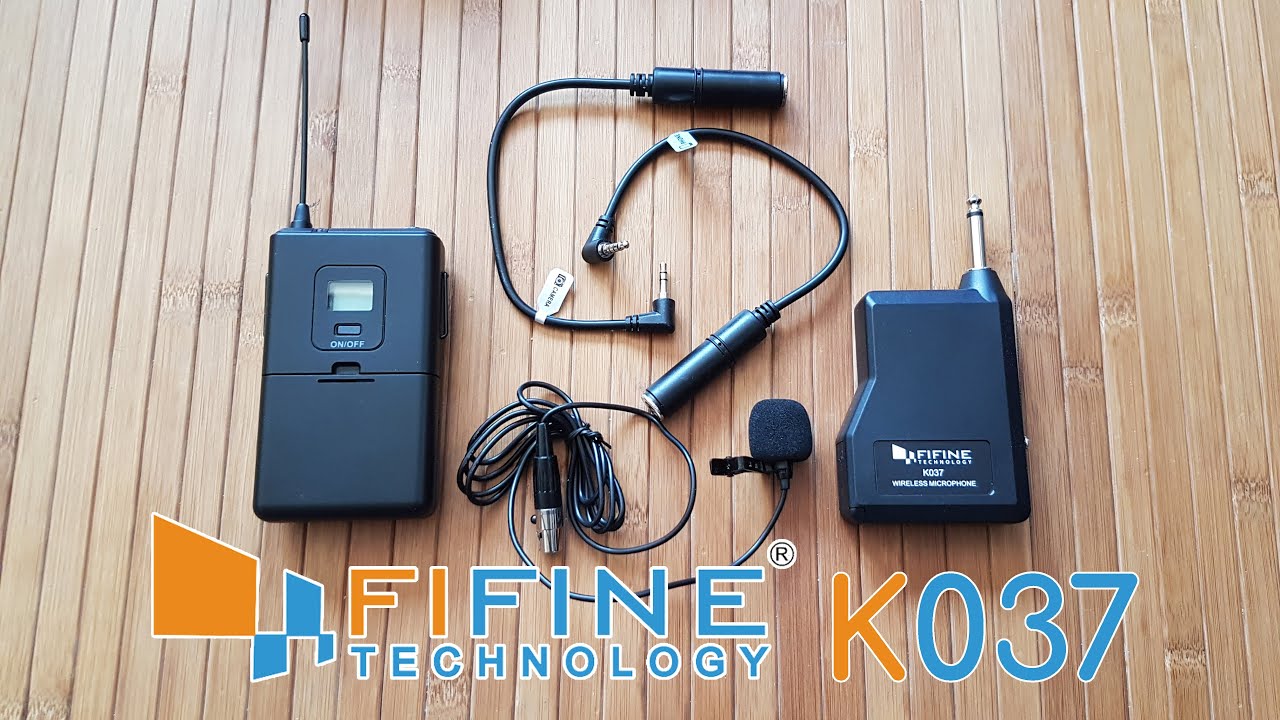 FIFINE K037. Micr&oacute;fono Inal&aacute;mbrico de Solapa Barato y de Buena Calidad
