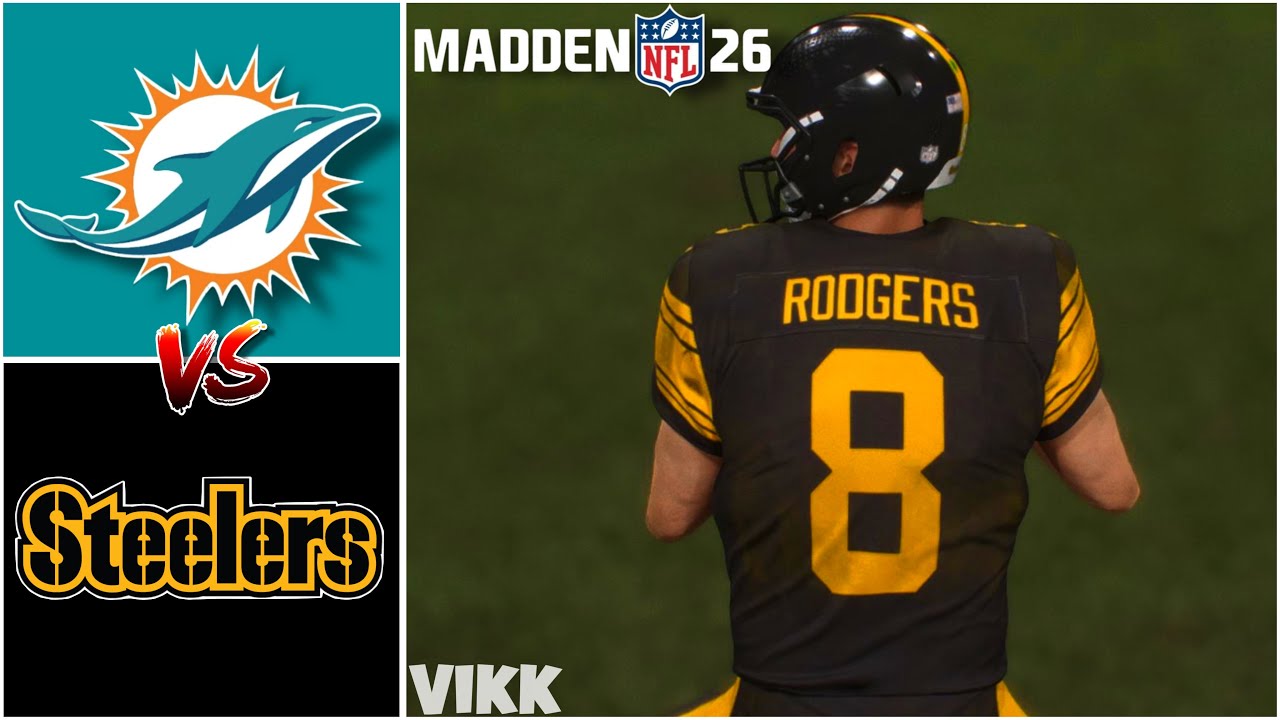Dolphins vs Steelers Week 15 Simulation (Madden 26)