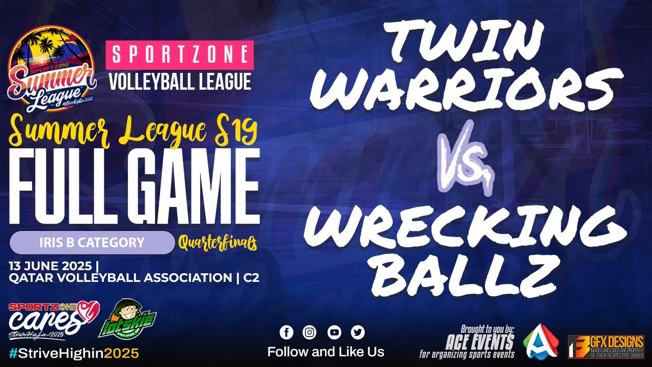 Full Game: Twin Warriors vs Wrecking Ballz (Iris B Category) | 13 June 2025