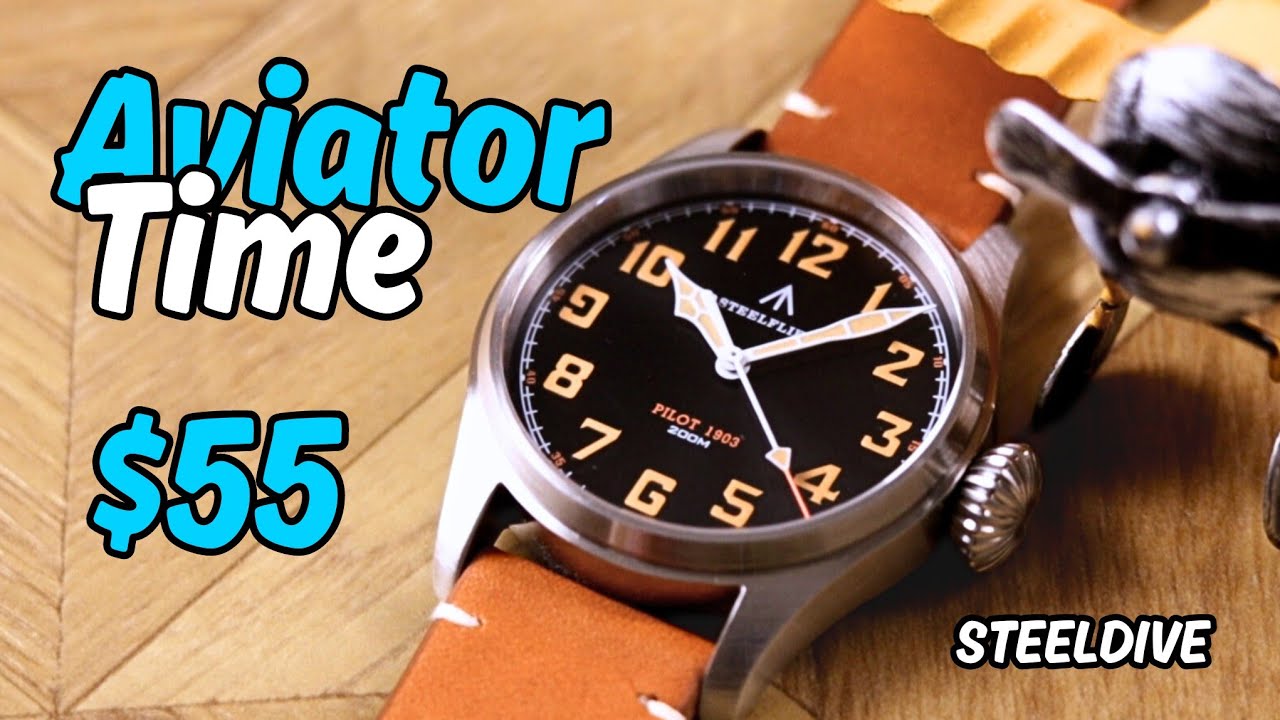 Обзор STEELFLIER SF740 - Может ли STEELDIVE - STEELFLIER производить БЮДЖЕТНЫЕ часы для пилотов?