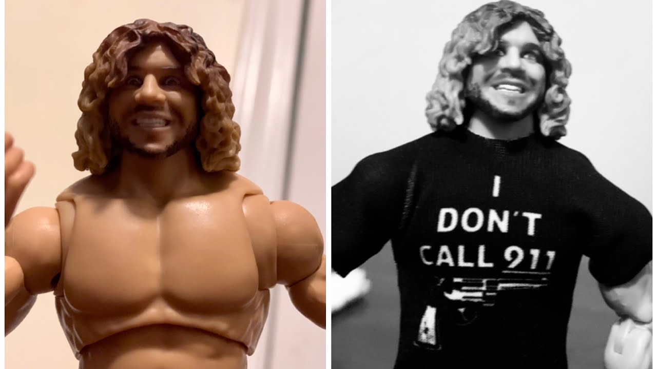 Making a custom WWE Ultimate Edition “Loose Cannon” Brian Pillman.