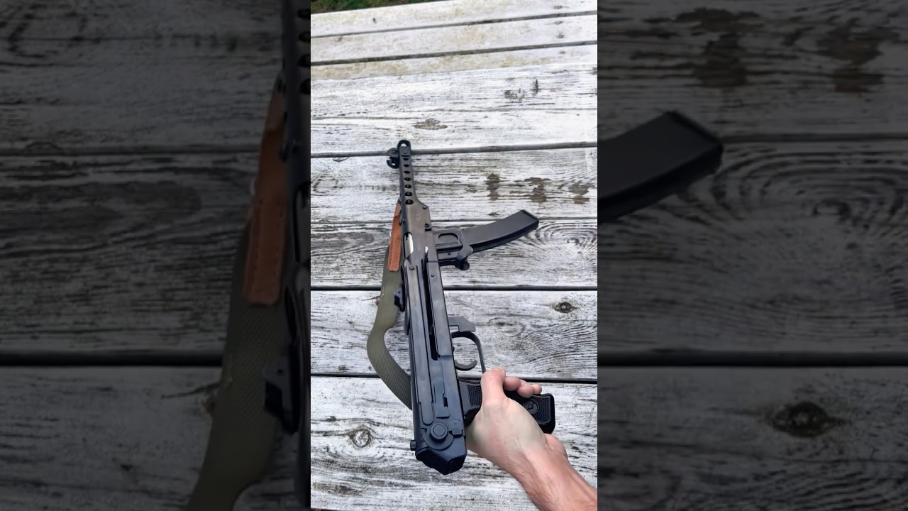 PPS-43C closed bolt soviet ww2 smg #gun #range #weapons #russian #tokarev #asmr #loading #music