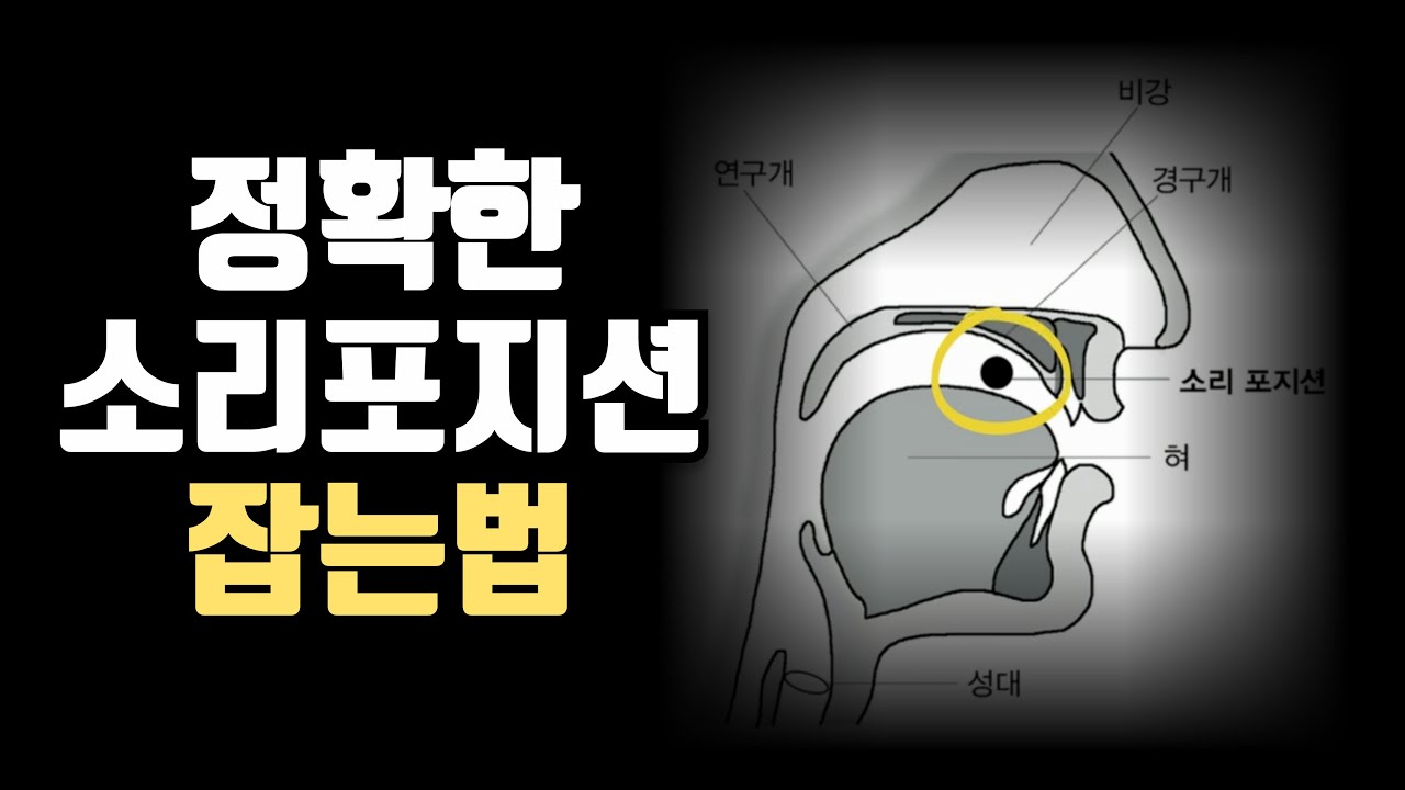 정확한 소리포지션 잡는법