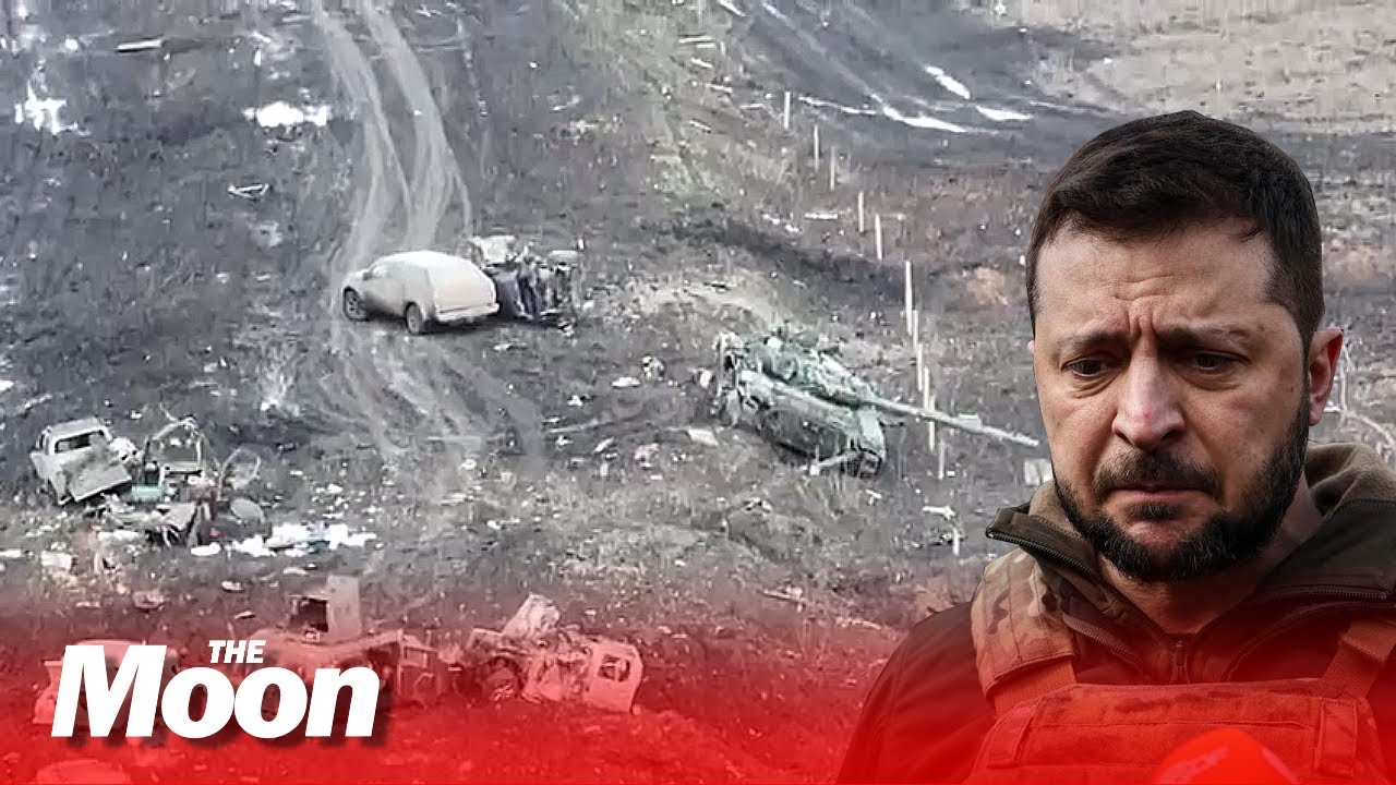 Bakhmut Highway of Death - Destroyed Ukrainian column