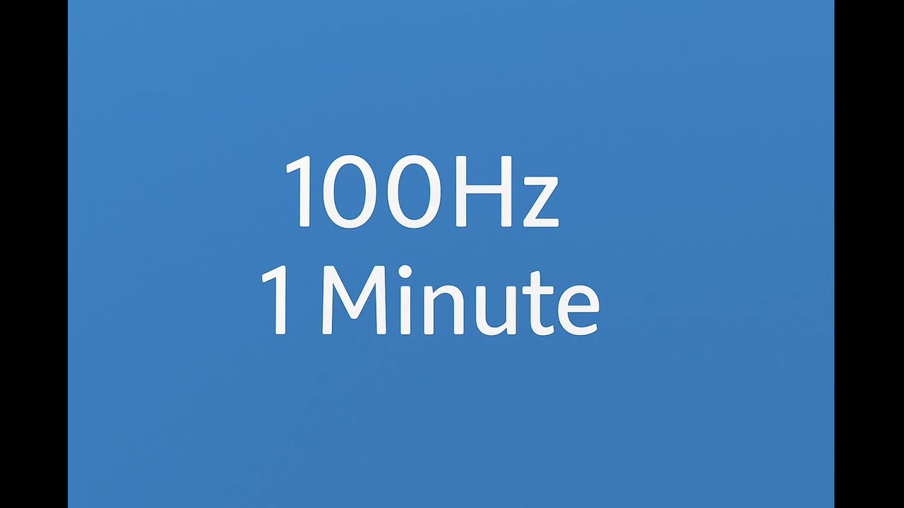 100Hz for 1 Minute | Natural Motion Sickness Relief Sound Therapy