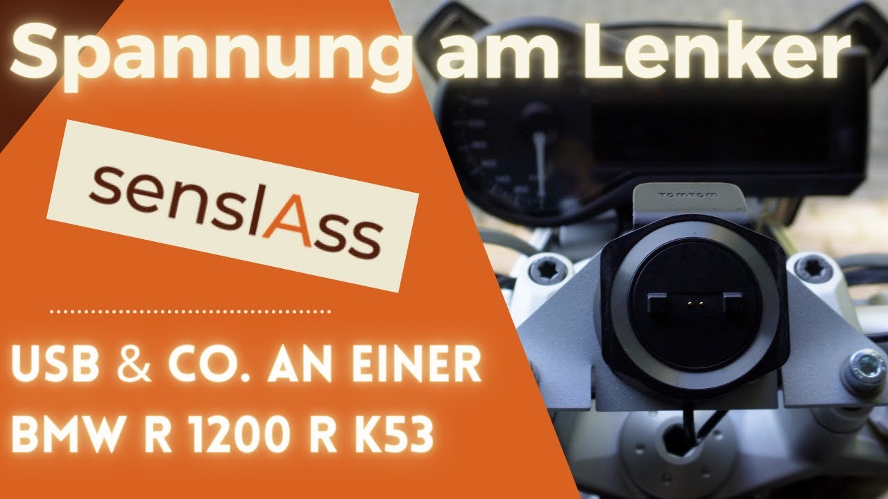 Einfach Strom an den Lenker | Stromversorgung USB usw. an R 1200 R LC | #senslass #bmwmotorrad #usb