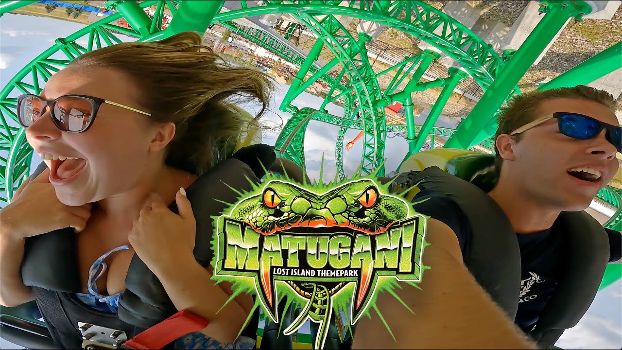 Riding Lost Island's Signature Coaster, Matugani! The Old Kanonen from Liseberg, Now in Iowa!