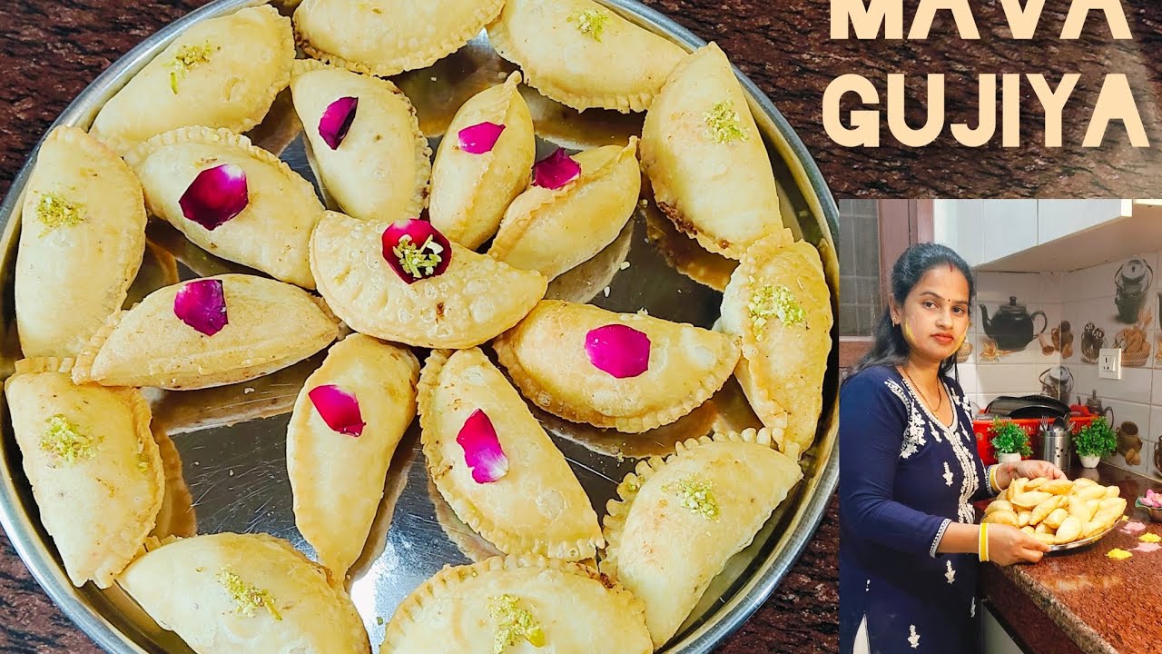 होली स्पेशल मावे वाली गुजिया बनाने का तरीका @Kajal Rasoi Ghar