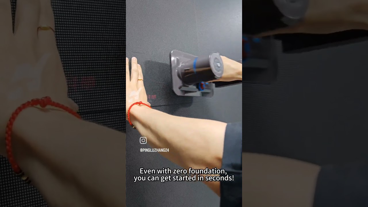 Indoor LED screen with magnetic front-access modules—easy to install 