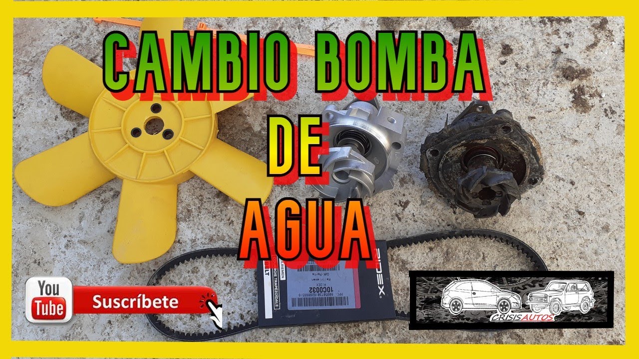 cambio bomba de agua lada niva