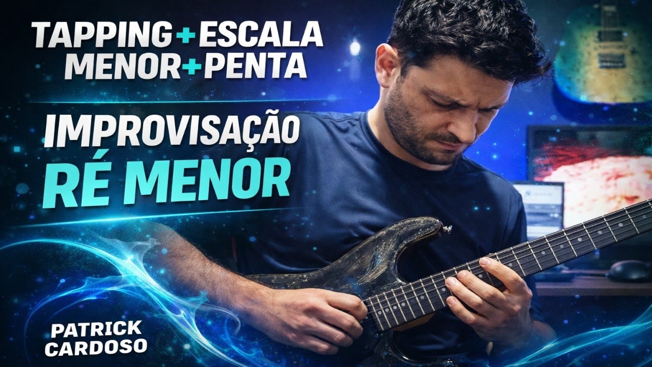 Improvisação em Dm |   Ballad Hard / Heavy Tapping + Escala  Menor + Penta