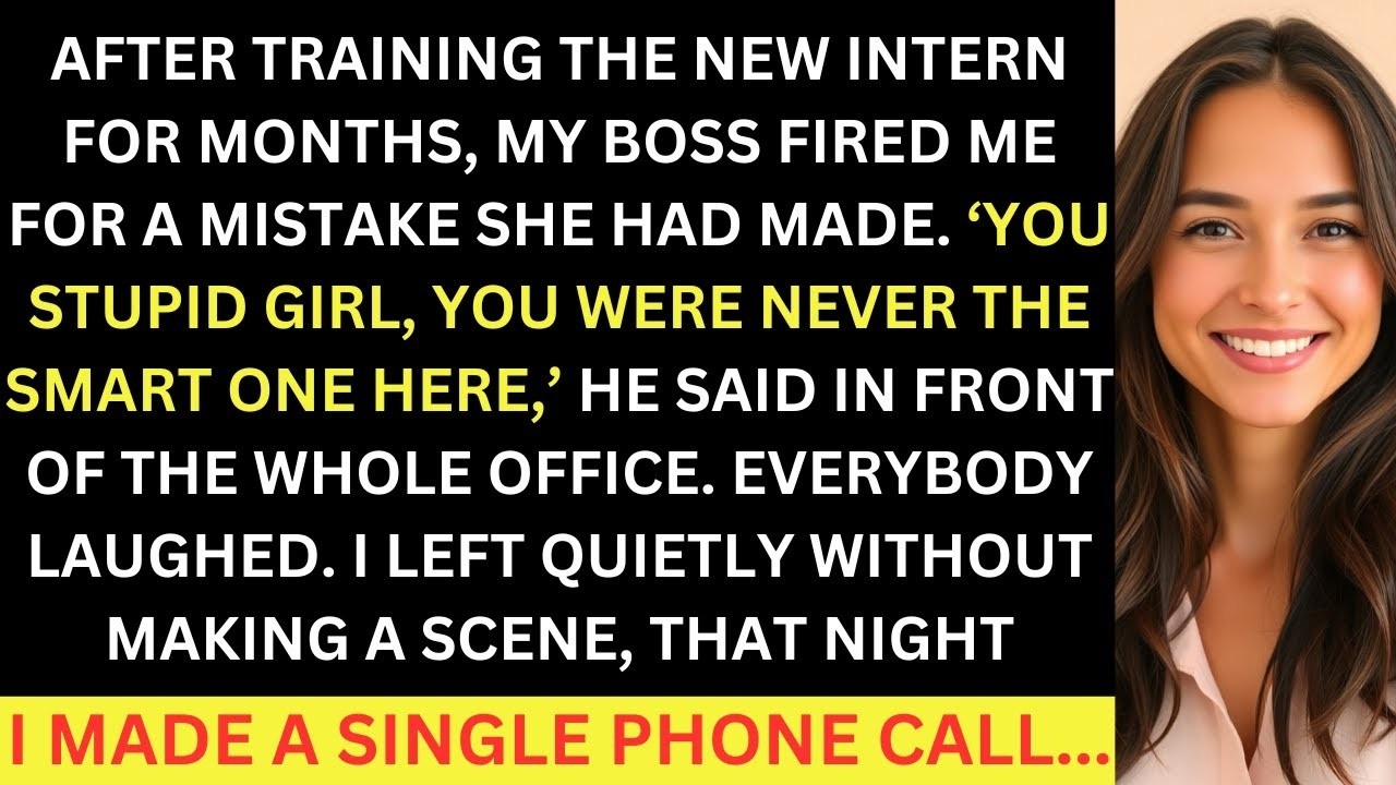After Training The Intern For Months, I Got Fired Because Of Her Mistake  I Made My Boss Regret It