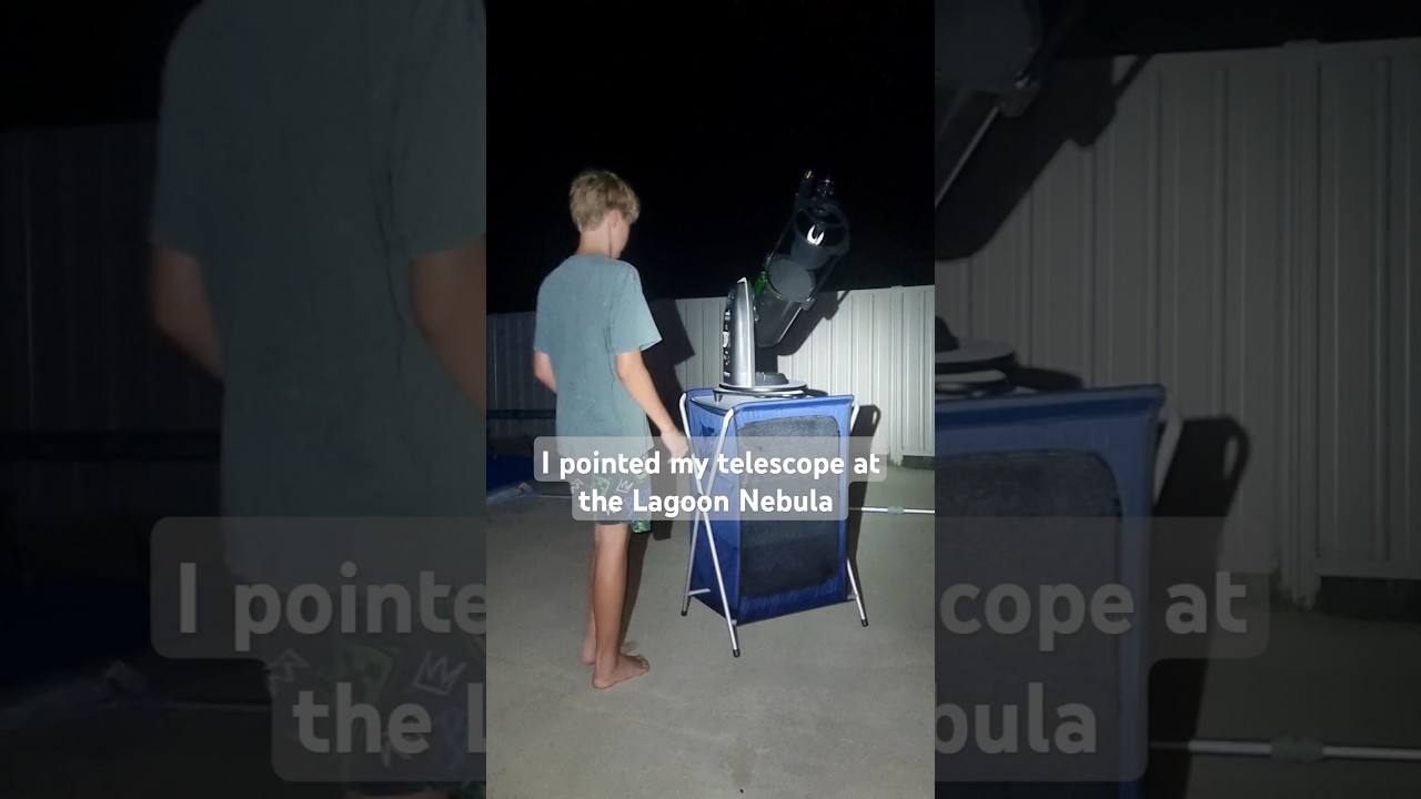 The Lagoon Nebula: One of the best cosmic wonders 🌠 #telescope #m8  #shorts #nebula