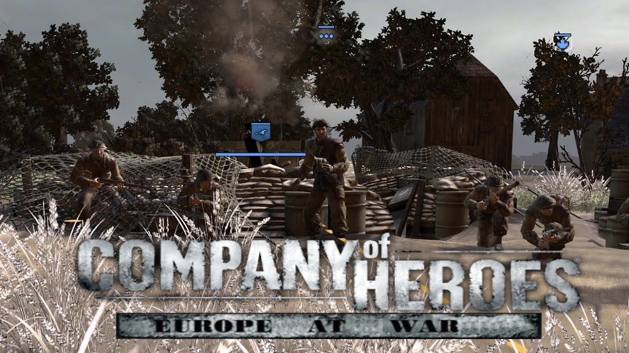Company of Heroes Grey River Siege 1vs2 Expert [Europe At War mod]