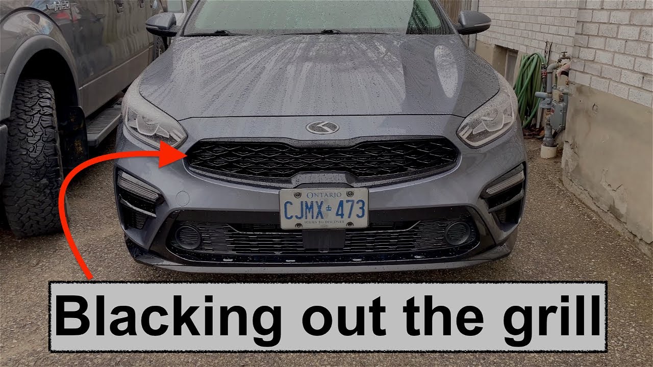 Blacking Out My Grill | Gloss Black Hyper Dip | 2019 Kia Forte