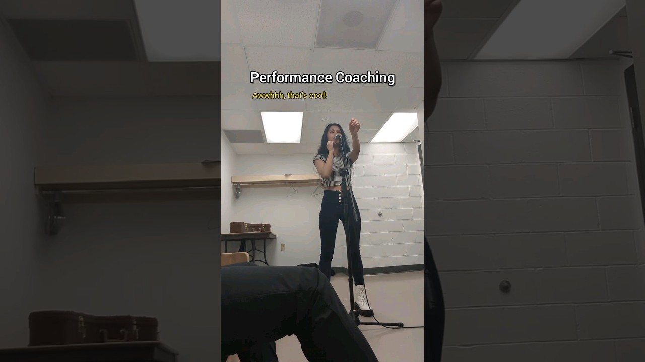 I learned how to improve my stage presence through performance coaching 🎤 #shorts