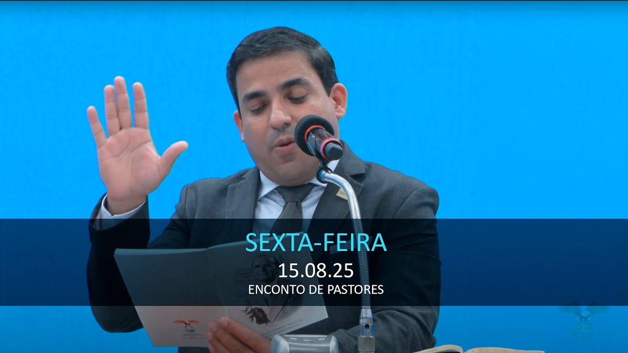 15.08.2025 - Sexta-feira - Encontro de Pastores | Pr. Marcio Freitas